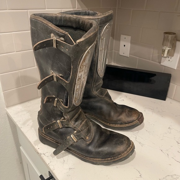 Vtg 70s Alpinestars HI-POINT Mad Max Motorcycle Racing Boots US10.5 - 11.5 Rare